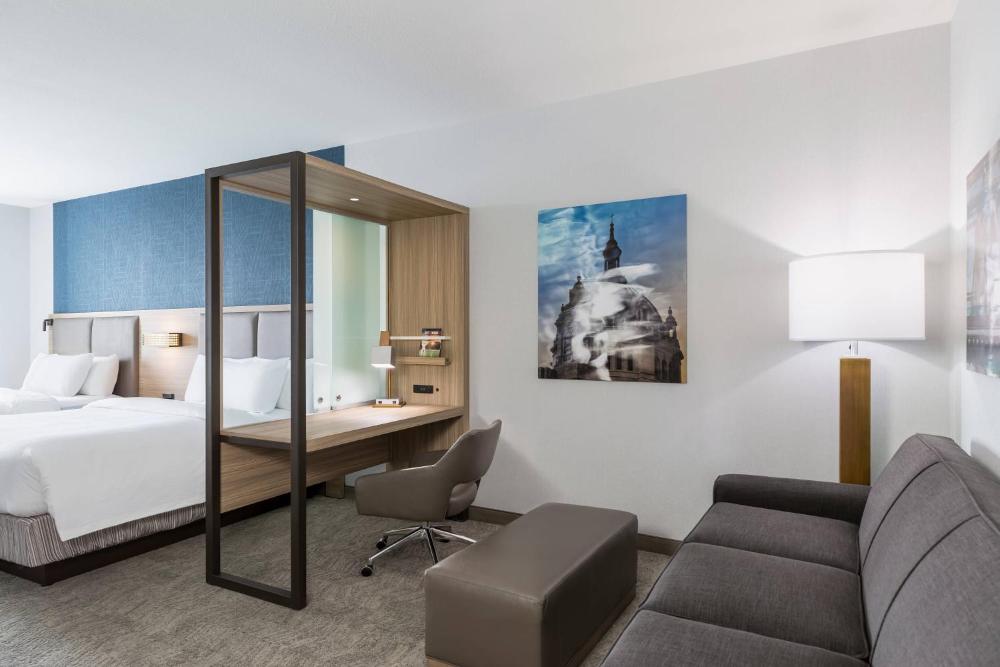 Queen Studio with Sofa Bed and Roll-in Shower - Mobility Accessible interior